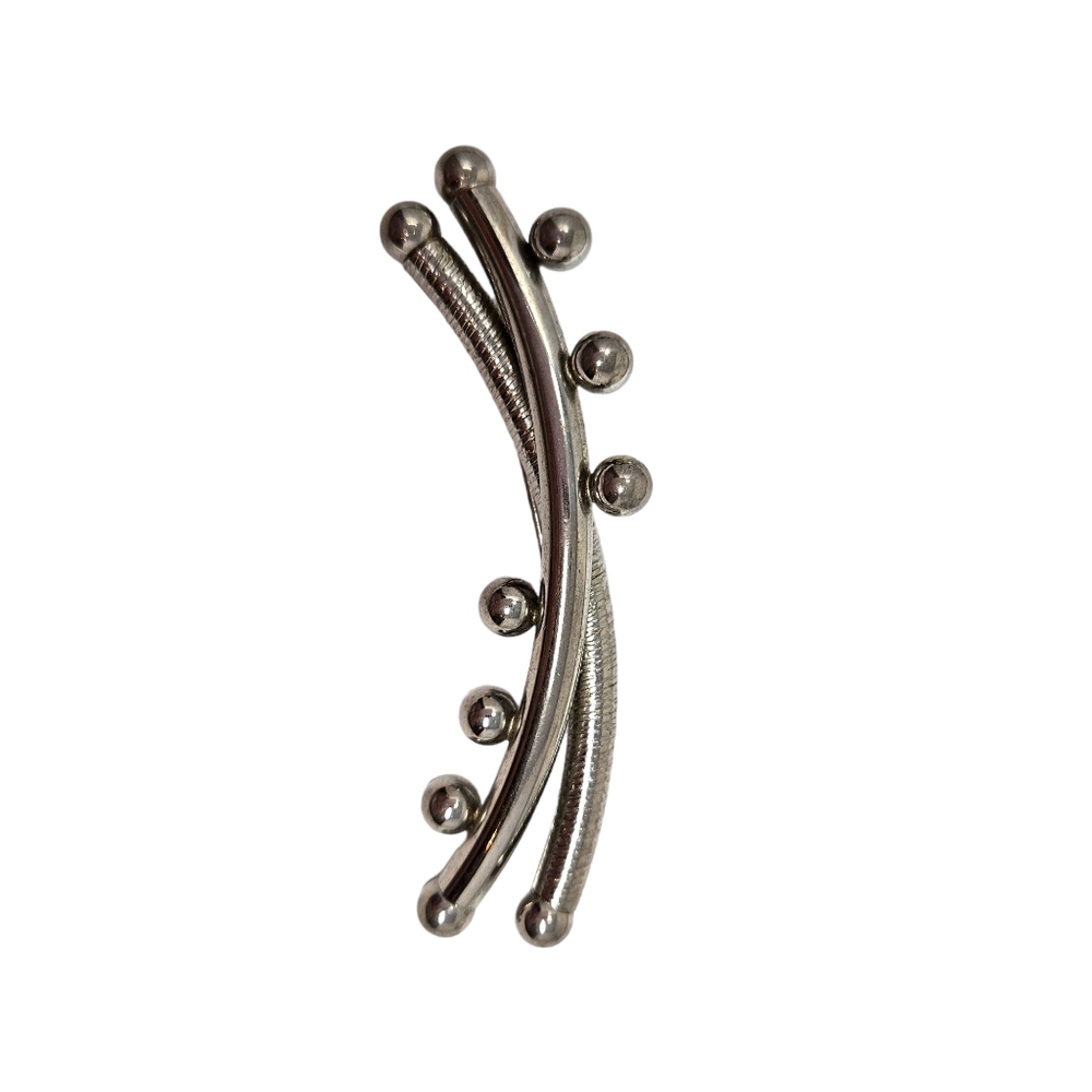 Vintage Kramer of New York Silver Tone Brooch Signed